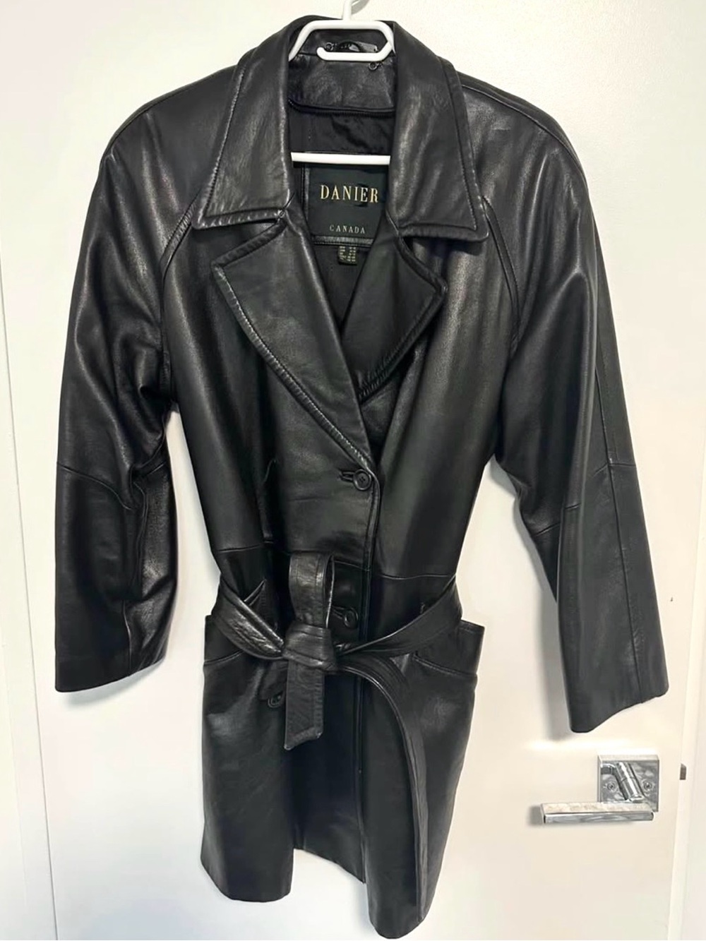 Vintage Danier Genuine Leather Belted Jacket